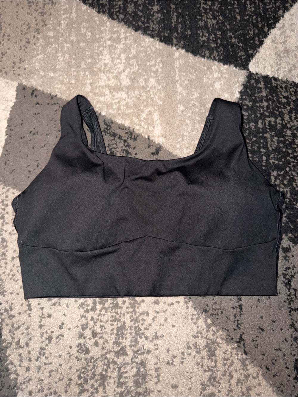 Gymshark Black Seamless Padded Sports Bra Crop
